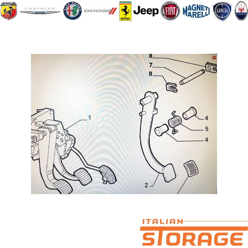 Meat & Doria LSC 51905704 – Interruttore Pedale Frizione Nuovo, Compatibile Con Alfa Romeo Giulietta, Mito, Fiat 500, Doblo, Ducato, Panda, Punto E Qubo