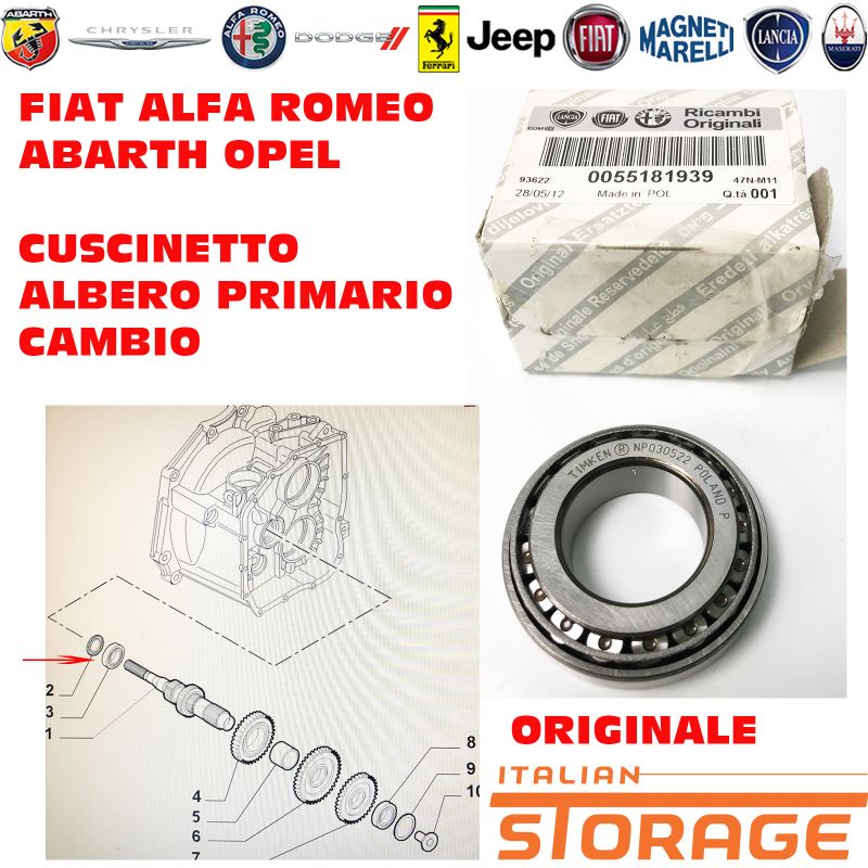 Piston with rings and pin - PM013140 ET - 55210600, 55210601