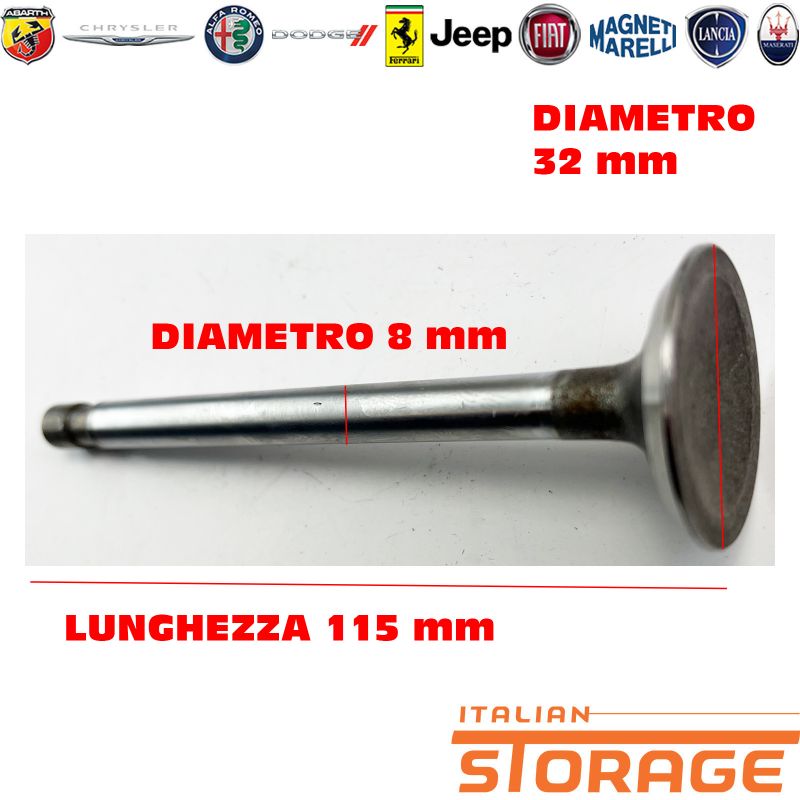 018705 01.8705, Fiat 500 126 Kit 2 Valvola Aspirazione Nuovo Eaton ...