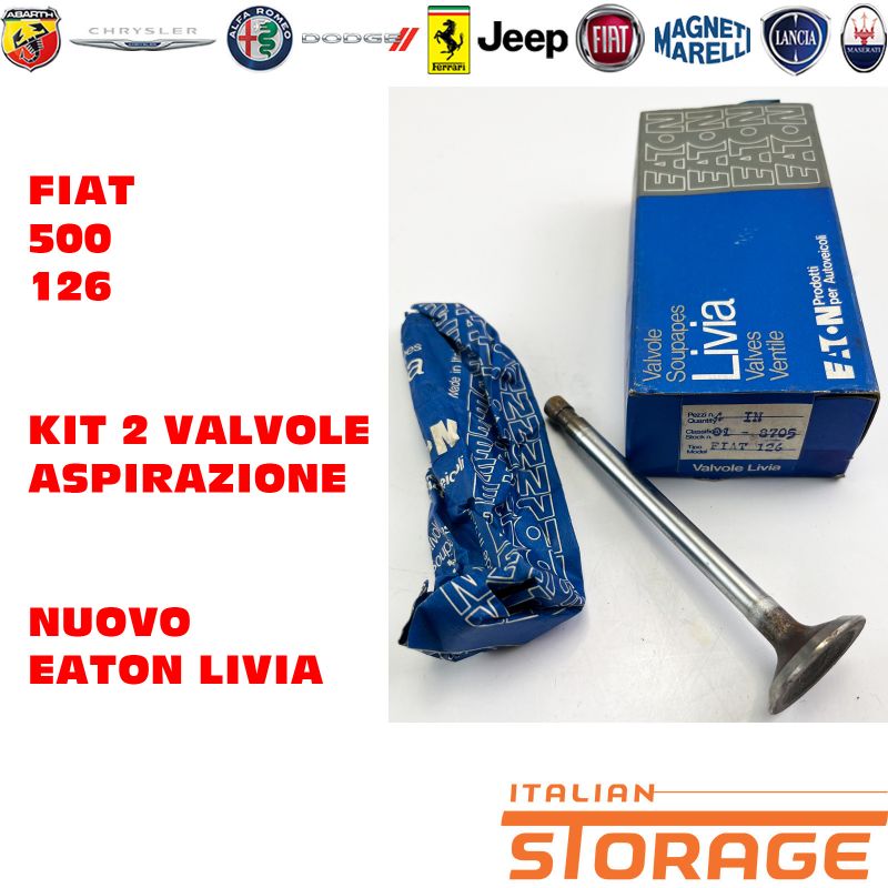 018705 01.8705, Fiat 500 126 Kit 2 Valvola Aspirazione Nuovo Eaton ...
