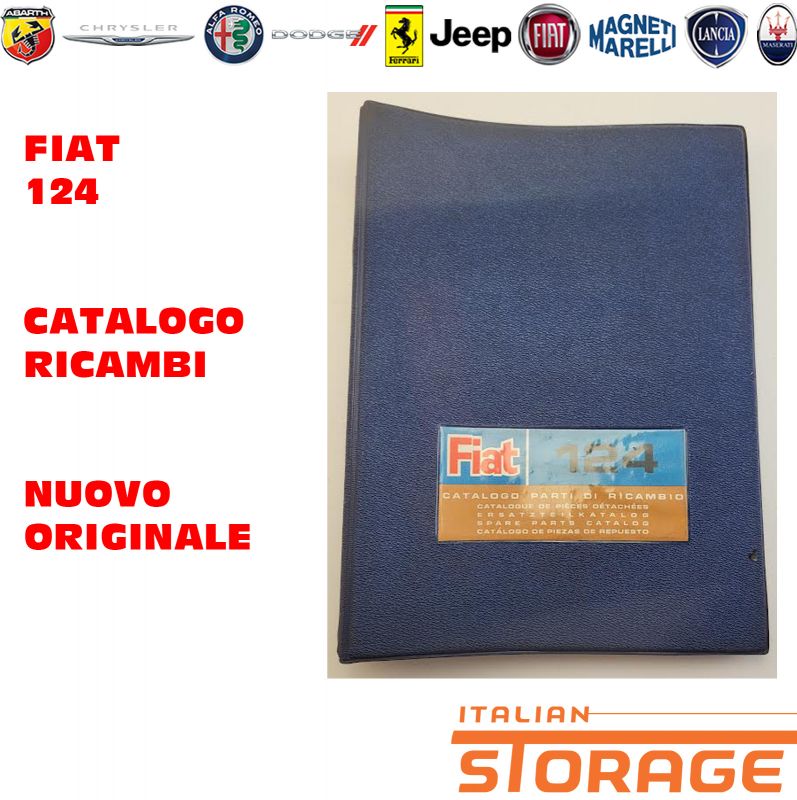 Fiat124, Fiat 124 Catalogo Parti E Ricambi Nuovo Originale