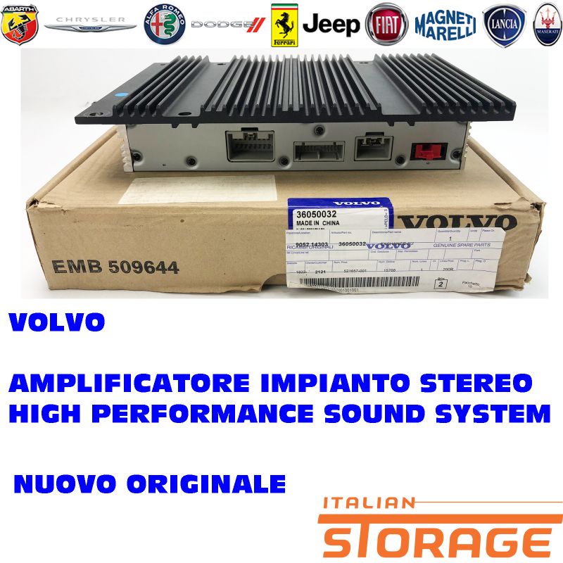 36050032, Volvo Amplificatore High Performance Sound System Nuovo ...