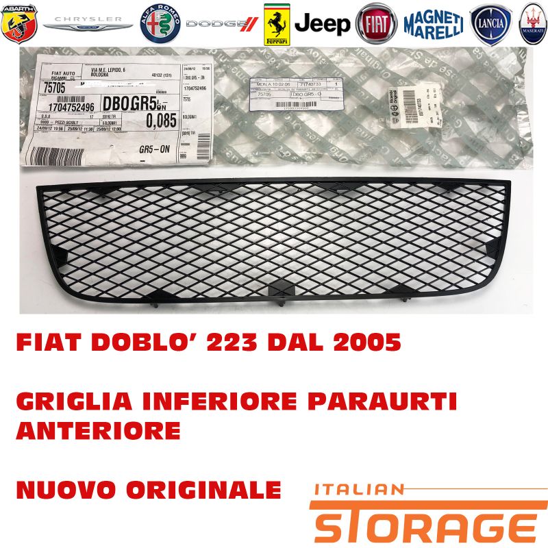 Griglia Paraurti Inferiore Originale Mopar – Ricambio OEM 68384296AA Per Auto Chrysler/Jeep/Dodge