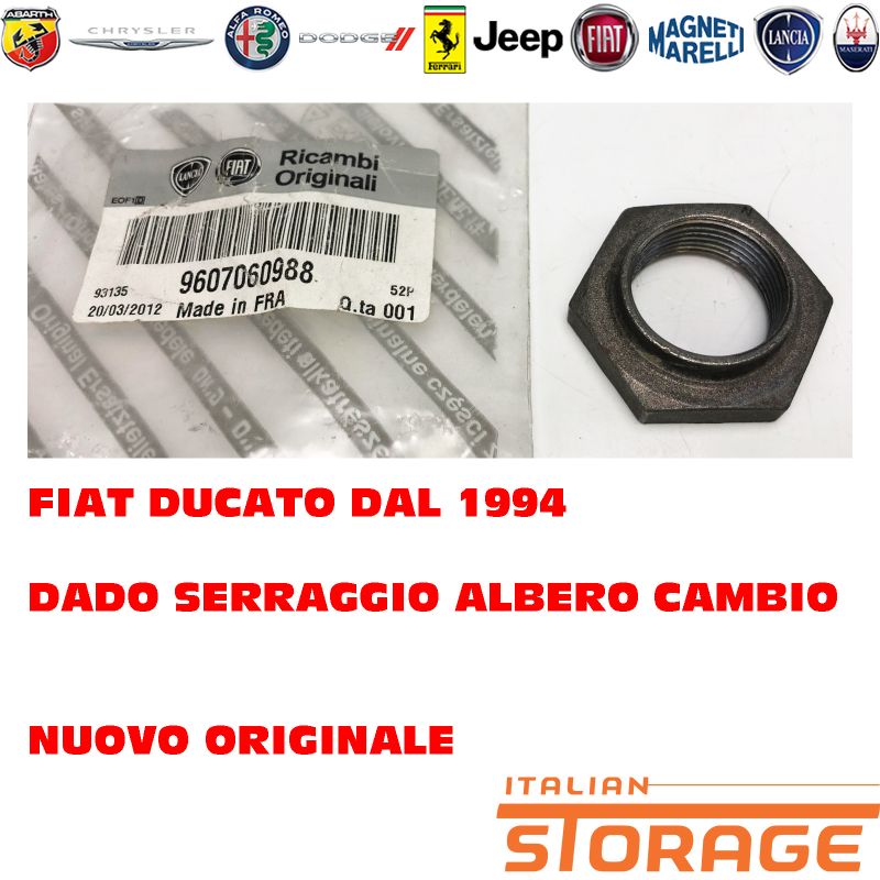 Dado Di Bloccaggio Albero Principale Per Fiat Ducato 230 - Ricambio OE 9607060988 - Augustin Group