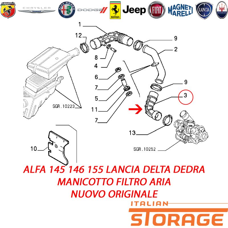 DTB DN12SD290 Diesel Injector For Alfa 145 146 155 Dedra Ducato Palio Punto