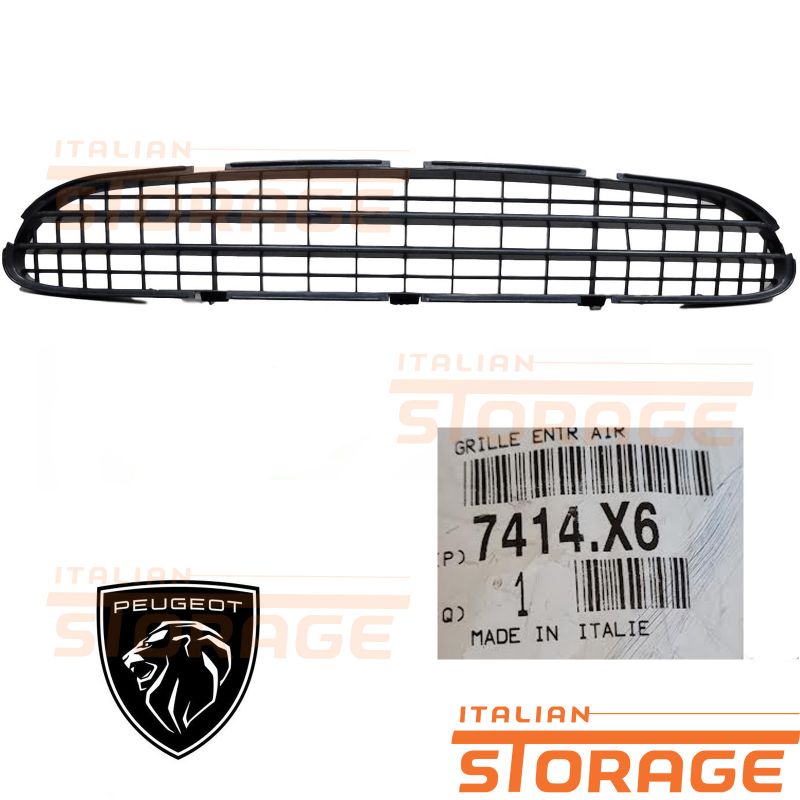 PEUGEOT 206 - modanatura paraurto anteriore nera - accessori
