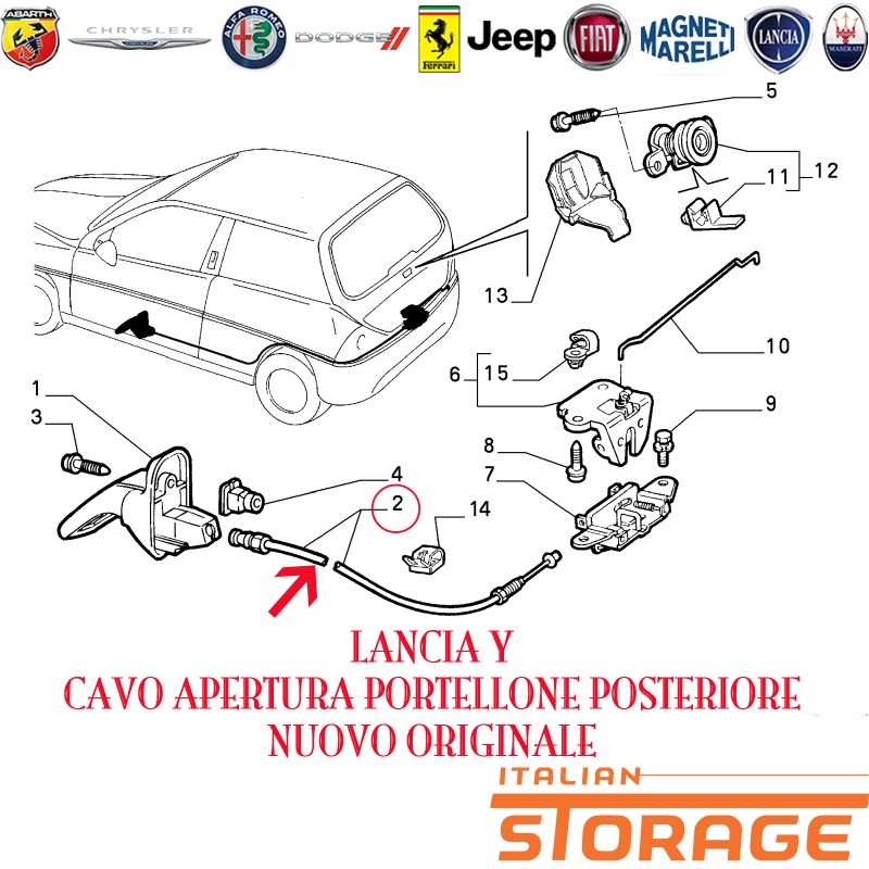 Cavo Di Supporto Del Portellone Posteriore Da 2 Pezzi, In Lega Di - 9