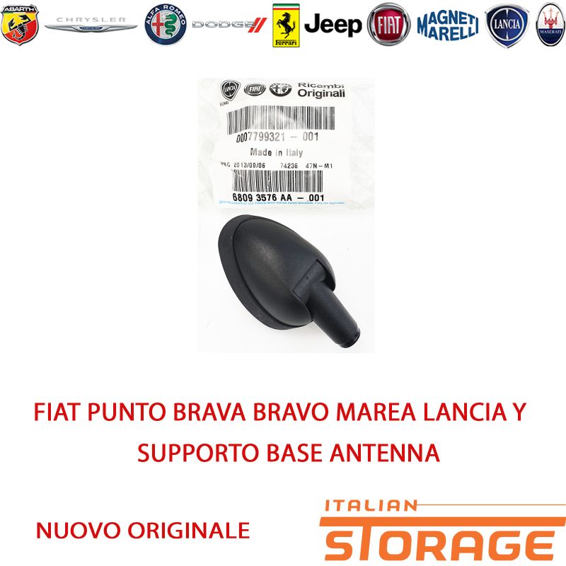 Base D'antenne Pour Fiat 500, Bravo, Grande Punto, Stilo, Croma - Noire - Neuf