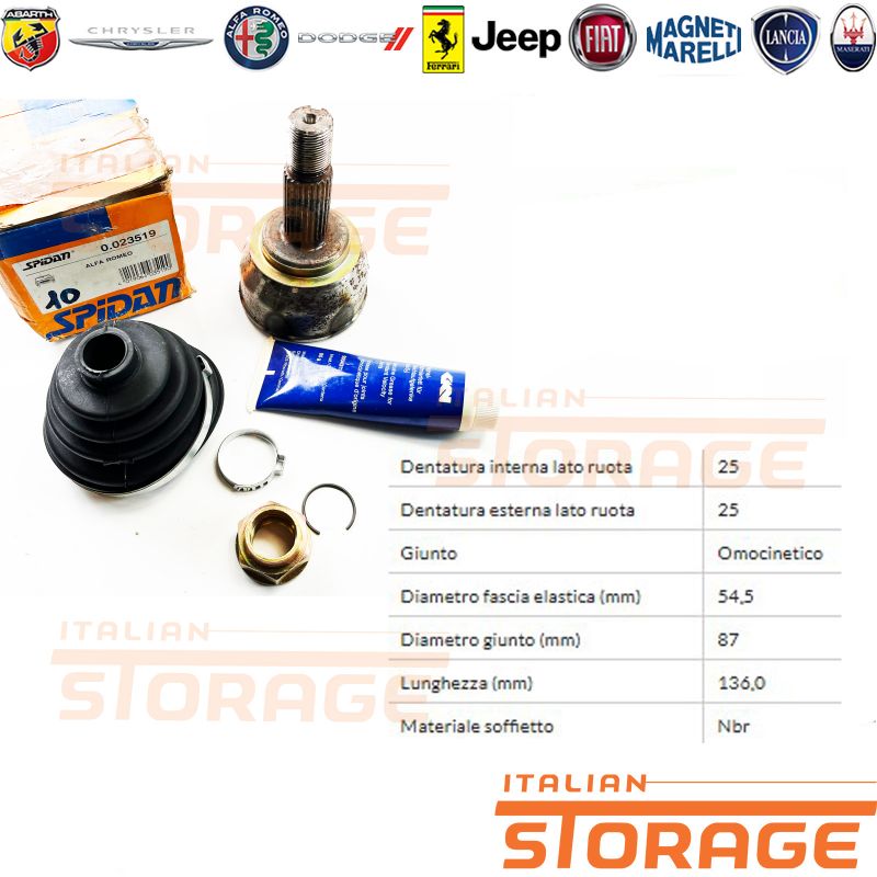 Giunto Omocinetico FEBEST 1610-164 Lato Ruota Anteriore | Per Mercedes ML/GLE/GL (W164/X166) | Codice OE 1643302001
