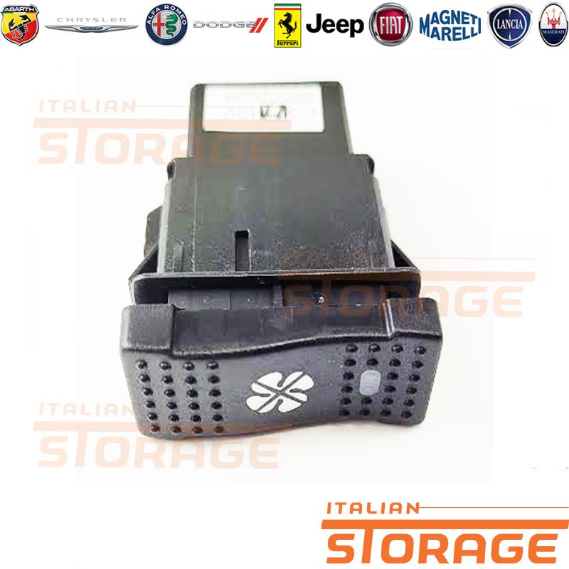 Interruttore Ventola Riscaldamento Fiat 124 Spider, 124 Coupé - Cromato Acquista Pezzi Di Ricambio - Foto 2