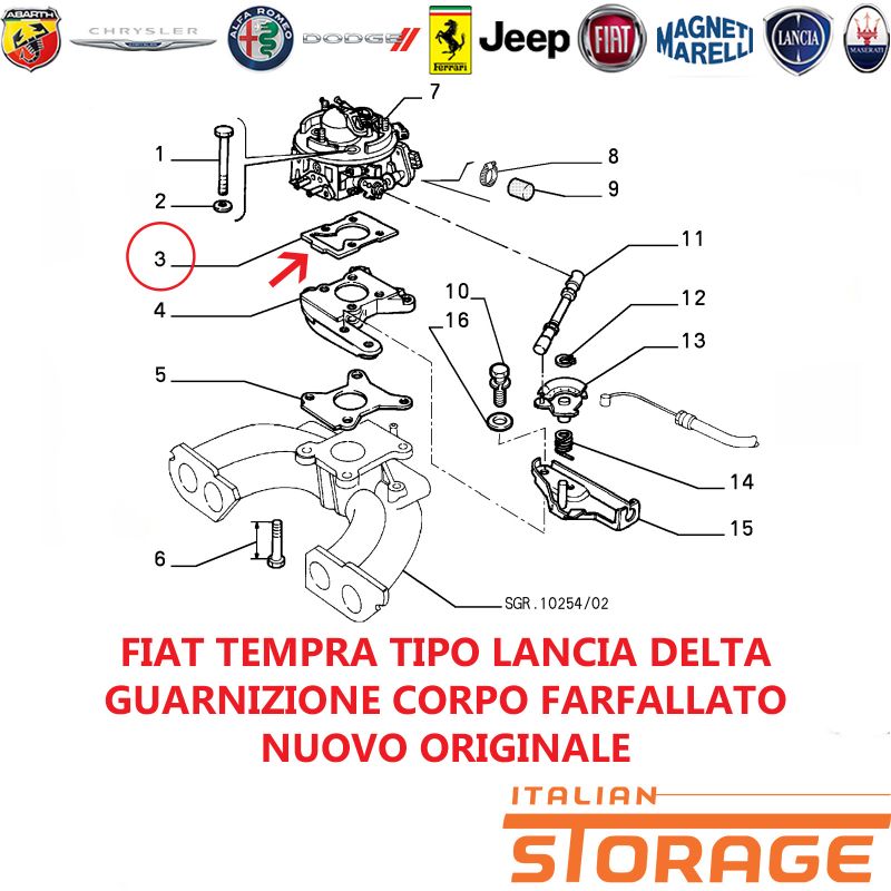 FEL-PRO 61560 Guarnizione Corpo Farfalla - Sostituzione OEM, Tenuta Perfetta Per Auto