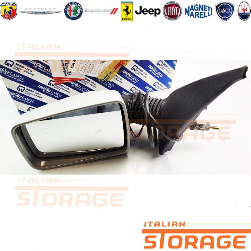 Coperture Specchietti Retrovisori Per Fiat 500 2012-2019 - Coppia Nera Lucida, Sostituzione Diretta Senza Forare
