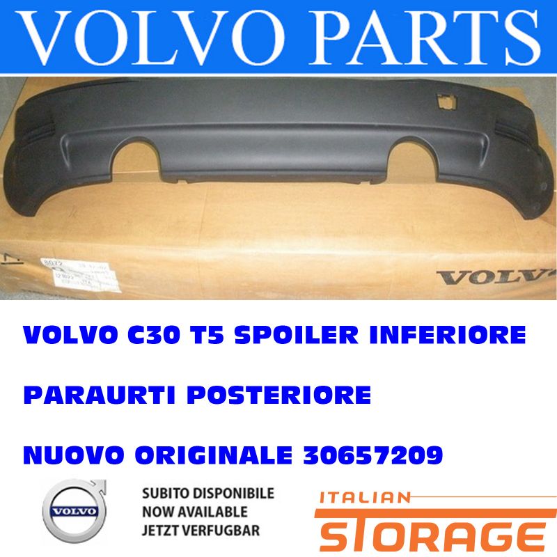 30657209, Volvo C30 T5 Spoiler Inferiore Paraurti Posteriore Nuovo ...