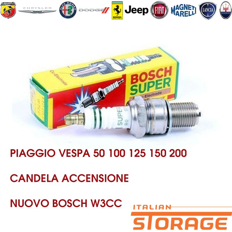 Cyber ​​space Visiting grandparents Movement W3cc, Piaggio Vespa 50 100 125 150 200 Candela Accensione Nuovo Bosch W3cc