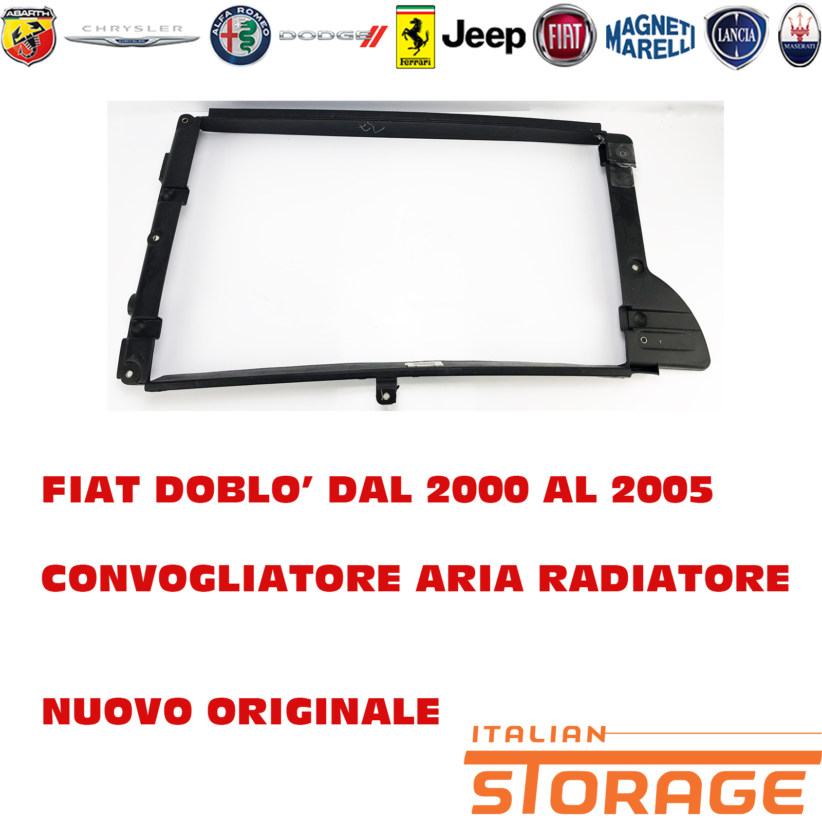 Tubo aria di ricarica originale Fiat per Doblo dal 2009 51916178